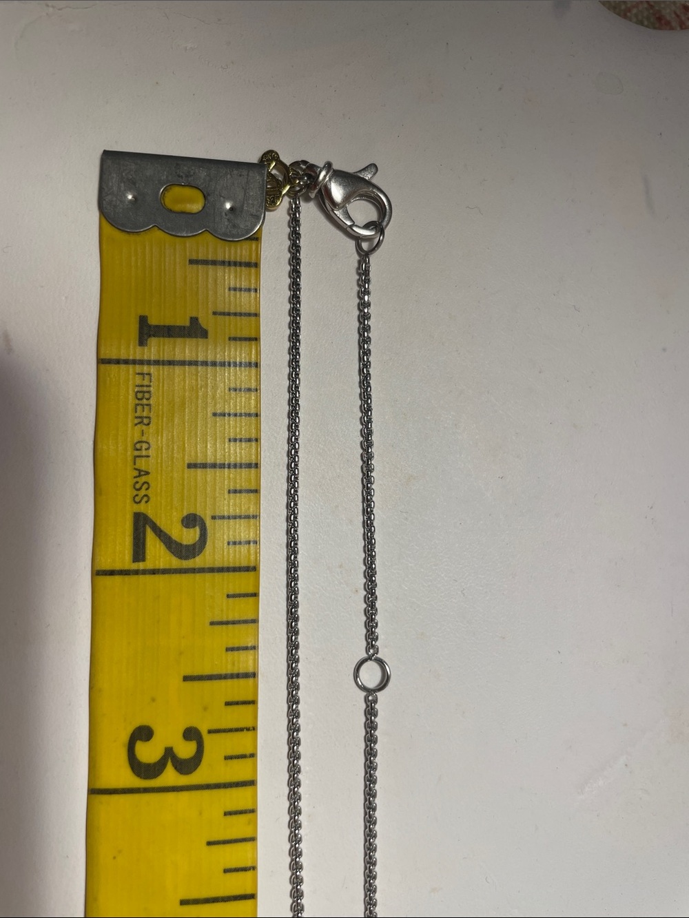 David Yurman Silver Gold Cable Cross Pendant Adjustable Necklace - Picture 5 of 8